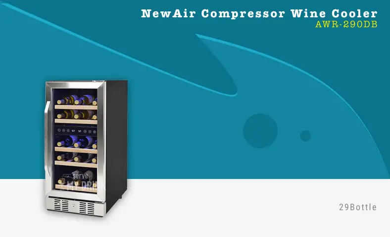 NewAir AWR-290DB Compact 29 Bottle Compressor Wine Cooler
